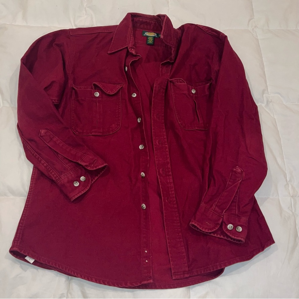 Cabela’s Red Button Up Flannel - image 4